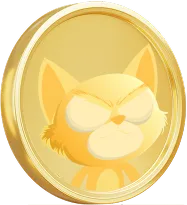 A gold $TCAT coin