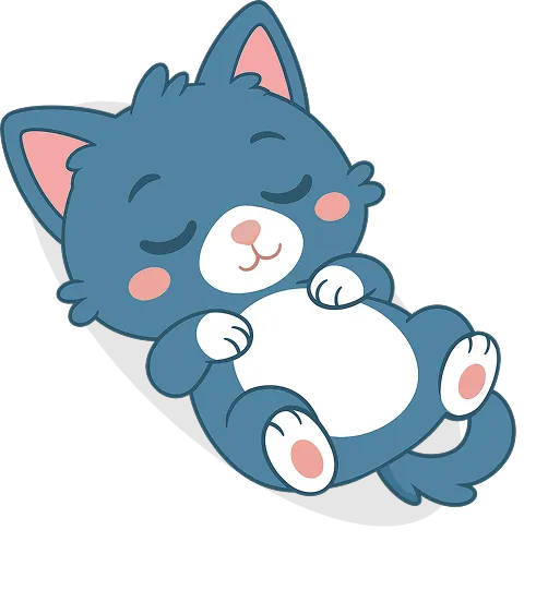 Troller cat sleeping